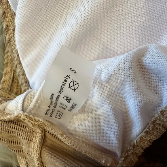 SHEIN taupe/brown strappy cutout swimsuit - Picture 8 of 10